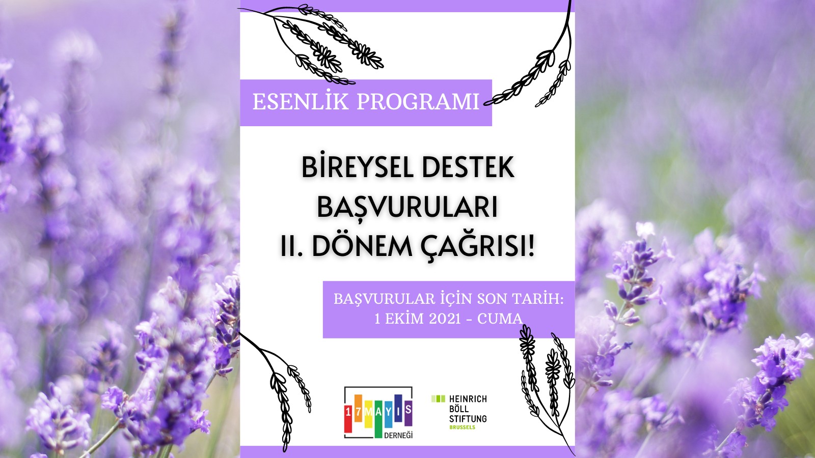 17 Mayıs Derneği Esenlik Programı Bireysel Destek II.Dönem Başvuruları Başladı!  - 17 Mayıs