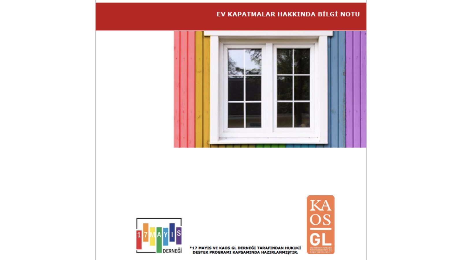 Ev Kapatmalar Hakkında Bilgi Notu - 17 Mayıs
