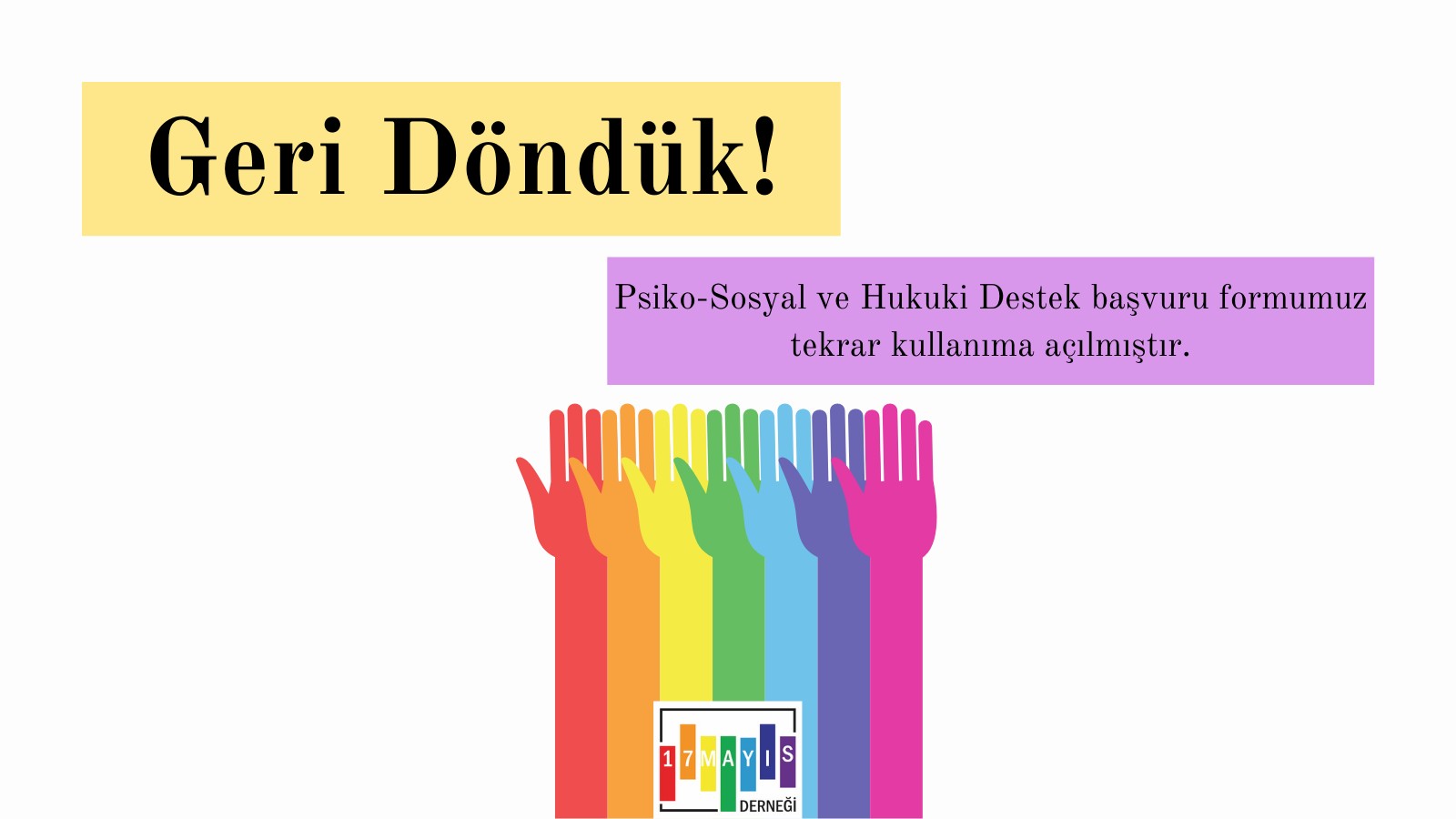 Geri Döndük! - 17 Mayıs