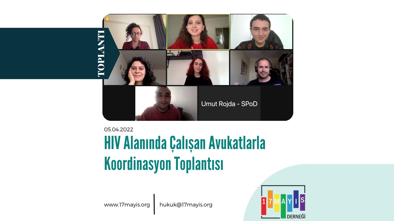 HIV Alanında Çalışan Avukatlarla Koordinasyon Toplantısı - 17 Mayıs