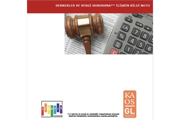 Dernekler ve Vergi Hukukuna İlişkin Bilgi Notu - 17 Mayıs